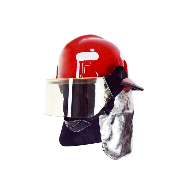 Casque de pompier rouge de style américain 98,5% 260℃