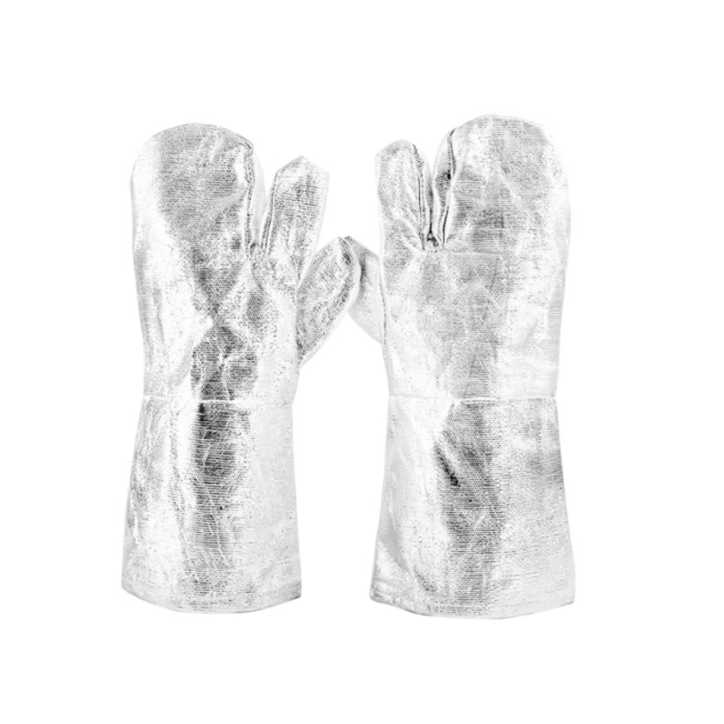 Gants ignifuges en papier d'aluminium