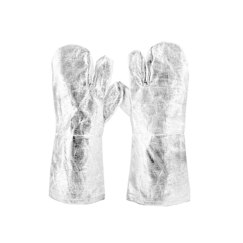 Aluminium avec gants en fibre de verre