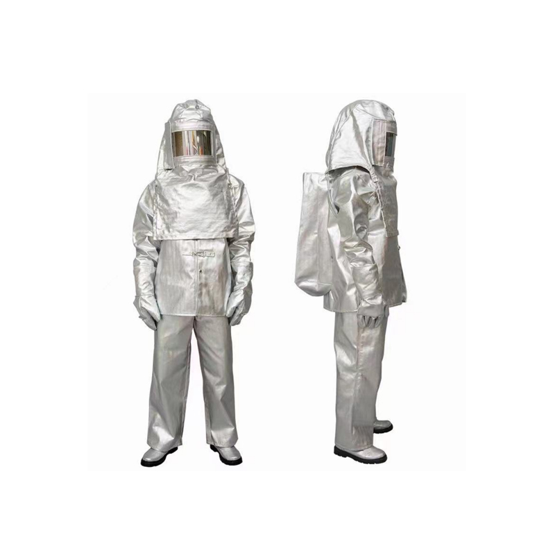 Combinaison thermique ignifuge pour lieu de travail à haute température, ensemble une pièce en aluminium, combinaison d'approche incendie avec sacs Scba